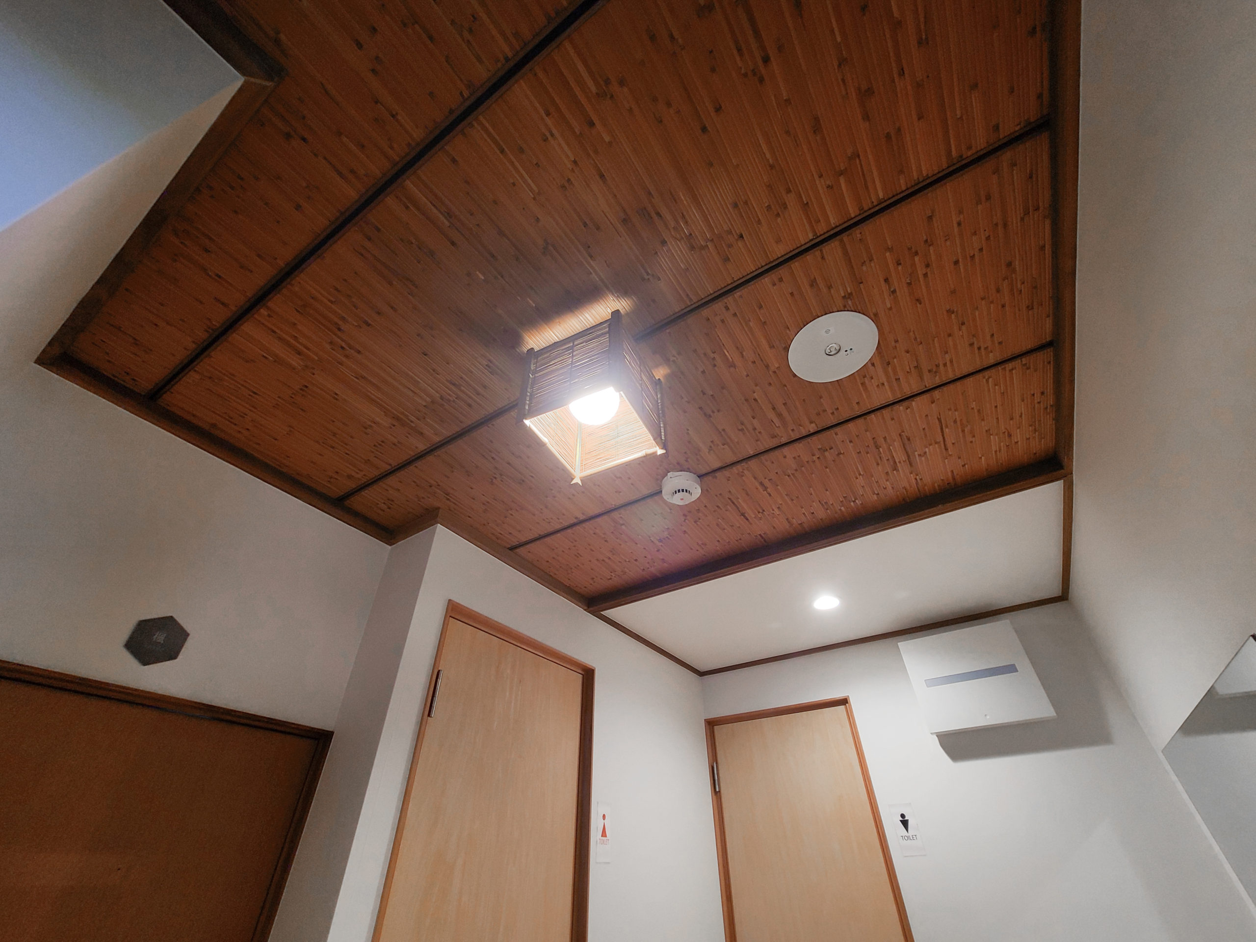 Each room has a different ceiling design