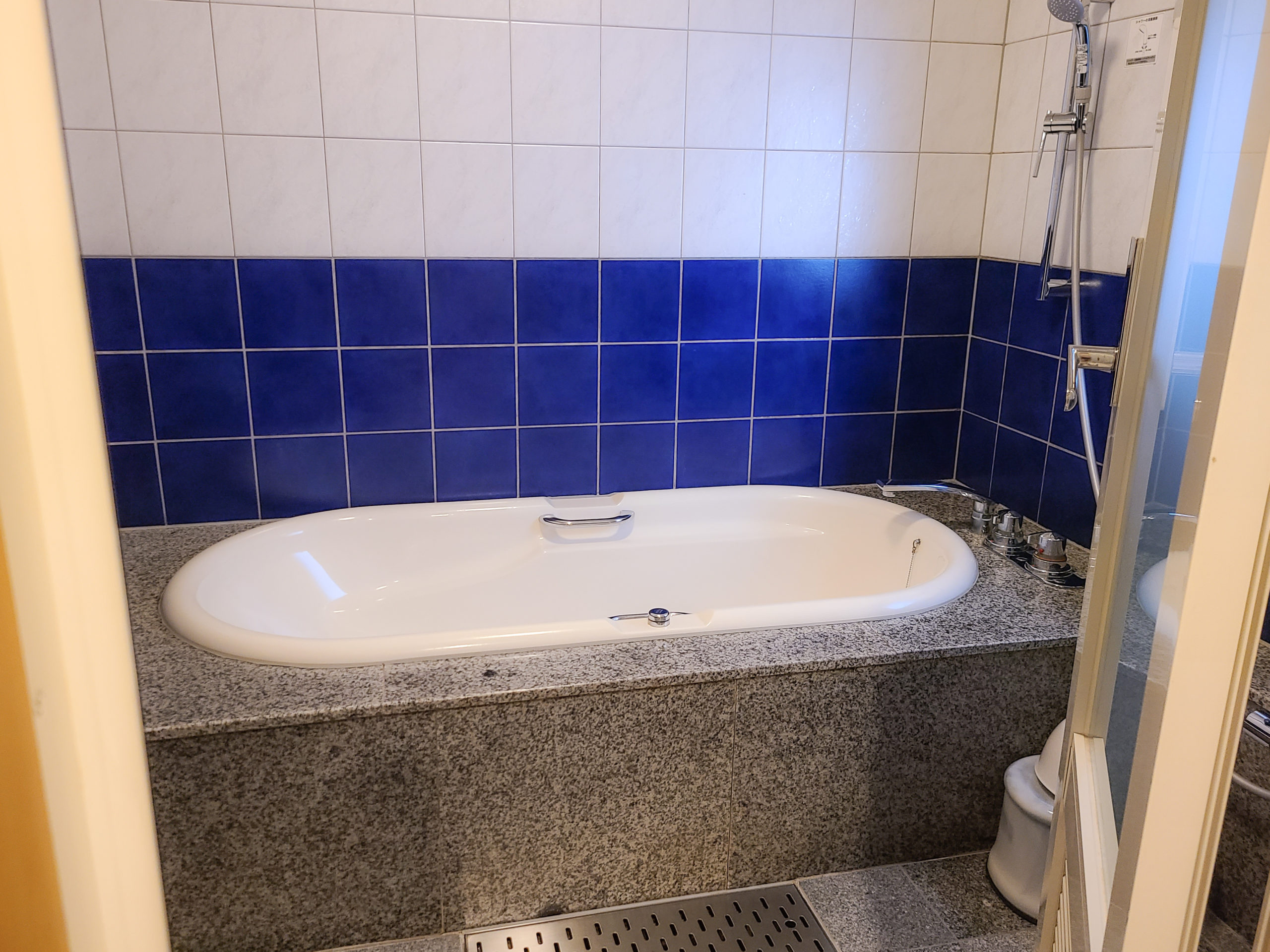 The bathtubs are also slightly larger than what you would find at a regular hotel or ryokan.