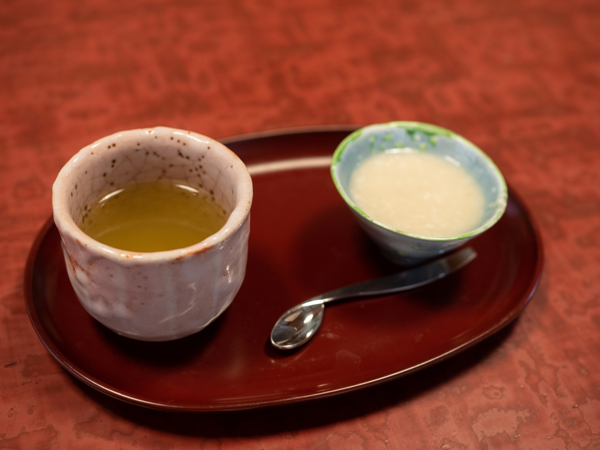 Tea with amazake made by Chikako-san’s mother